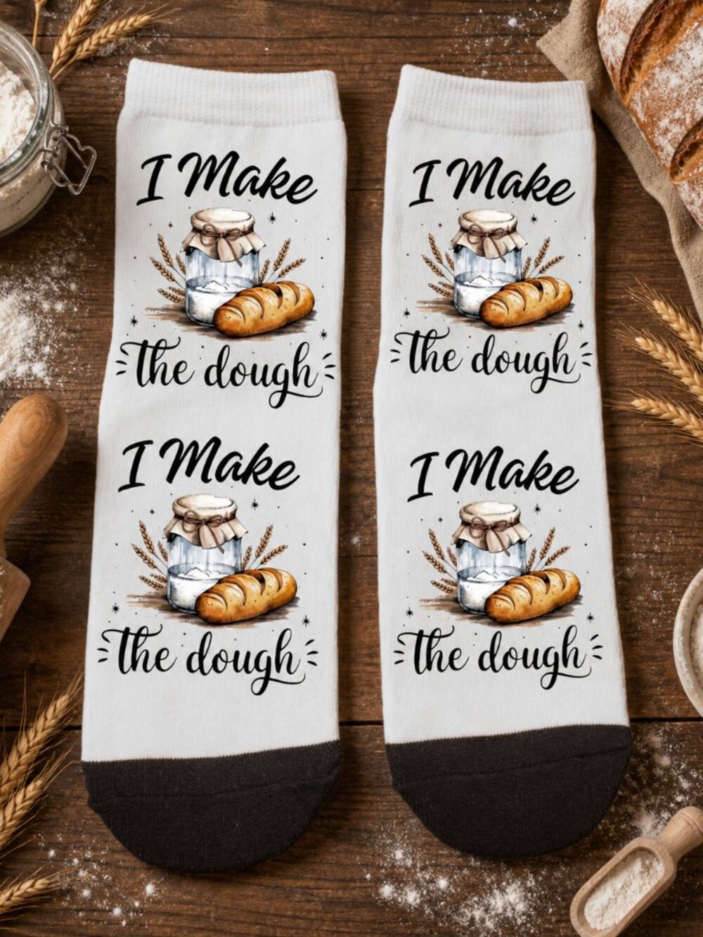 I Make The Dough Ankle Socks